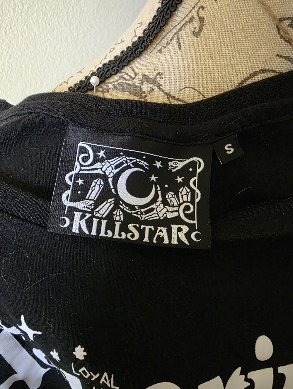 Killstar Black Aquarius Skull Graphic Tee - Picture 2 of 6